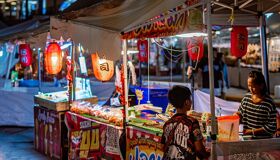 Food Stall at the night market, Thailand